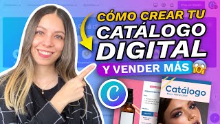 Como HACER UN CATALOGO DIGITAL EN CANVA 2024 [upl. by Skip488]