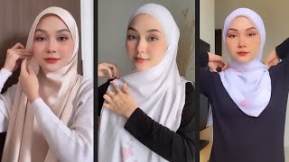 4 GAYA CANTIK – CARA SIMPLE PAKAI TUDUNG SHAWL MUDAH CEPAT KEMAS DAN BERGAYA – QotrunNada [upl. by Gow]