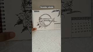 November calendar  Handmade drawn  shorts subscribe youtubeshorts viralvideo november [upl. by Aissila381]