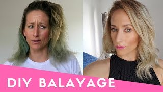 DIY Balayage  DIY ombre  Balayage Teasing Technique [upl. by Pearlman234]