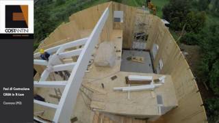 Timelapse Costruzione Casa in Legno  Cannara PG [upl. by Walley42]