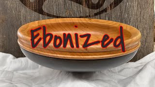 Woodturning A Ebonized Cherry Bowl [upl. by Rosabella661]