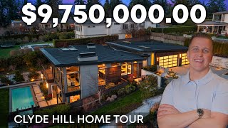 Exclusive Tour 10M Luxury Mansion in Clyde Hill  Living In Washington [upl. by Dnomrej]