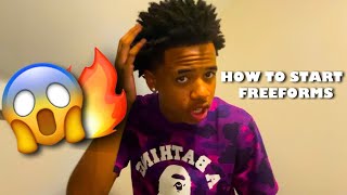 How To Start Freeform Dreads in 2024  Tutorial [upl. by Yroggerg298]