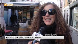 TG BASSANO 04012019  SALDI AL VIA SCATTA LA CORSA ALL’AFFARE [upl. by Doak]