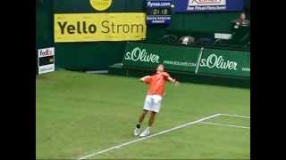 Mayer Florian GW Open 2012 Extrem Slow Motion Aufschlag [upl. by Lartnom546]