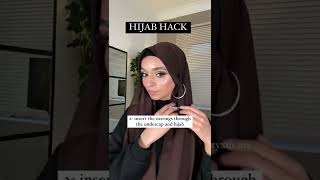 Hijabi hack How to show your earrings whilst wearing the hijab🧕🏼 hijabfashion hijabtutorial [upl. by Elpmet]