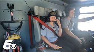 Springdale Fire Department gives 11yearold opportunity to learn about what it takes to be a firefi [upl. by Ecnal230]