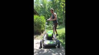 Greenworks 80v Lawn Mower Demo and In depth Review greenworks lawnmower [upl. by Sayer]