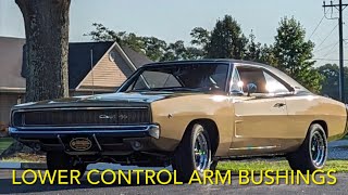 1968 Dodge Charger  Lower Control Arm Bushings on Gold Digger [upl. by Hgielrac]