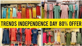 Reliance Trends Independence Day Sale 80 offerReliance Trends New Collection 2024Trends Buy1get1 [upl. by Alyakem]