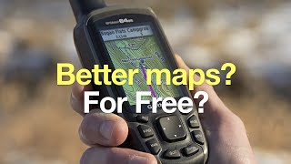 How To Get Free Garmin GPS Maps  Handhelds Watches Basecamp [upl. by Katina]