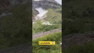 Mountain landslide landslide landslides trending shortvideo shorts short shortsfeed [upl. by Karub]