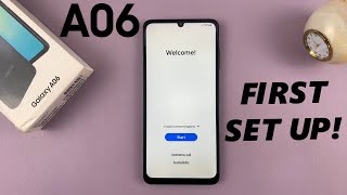 First Time Set Up Of Samsung Galaxy A06 [upl. by Nnil]