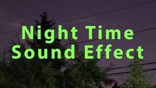 Night Time Sound Effect [upl. by Bitthia626]