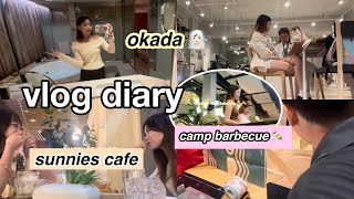 OKADA ROOM TOUR SampR grocery camp barbecue enchanted kingdom coffee bff date fam date VLOG 🎞️🫀 [upl. by Lidda]