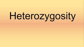 Heterozygosity Pronunciation  How to Say  How to Pronounce [upl. by Neiht]