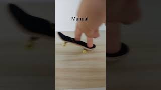 Top 3 easiest fingerboard tricks fingerboarding easy tricks popshuvit manual powerslide [upl. by Soble260]