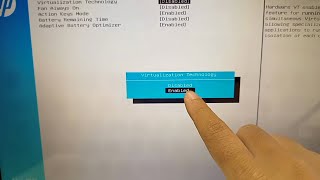 How to enable virtualization on HP laptop [upl. by Schroeder]