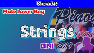 Strings by BINI Karaoke  Male Lower Key [upl. by Nahtannoj]