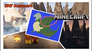 I built the sky kingdom in minecraft [upl. by Aroved]