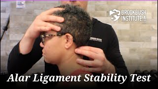 Alar Ligament StabilityTest [upl. by Leinod]