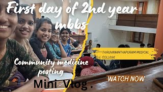 First day of second year MBBSMini VlogGovtMedical college Thiruvananthapuram [upl. by Holly899]