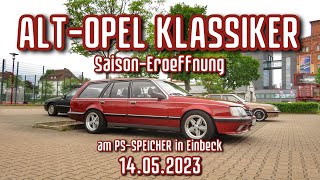 2 große internationale AltOpel Klassiker SaisonEröffnung am PSSPEICHER Einbeck 14052023 [upl. by Eniamret434]