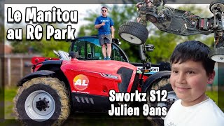 MANITOU sur la future piste du RC Park le Sworkz S12 de Julien 9 ans [upl. by Ignacia965]