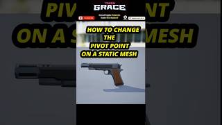 EASILY CHANGE your Pivot Point on a Static Mesh in Unreal Engine unrealengine gamedevelopment [upl. by Nosro]