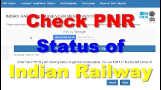 How to Check PNR status of Indian Railway [upl. by Orfurd867]