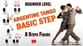 Argentine Tango quotBASIC STEPquot  Argentine Tango for beginners [upl. by Rabelais]