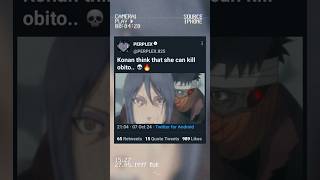 Konan think that she can kill the obito 😂🥶☠️ anime naruto obito akatsuki [upl. by Nnyletak]