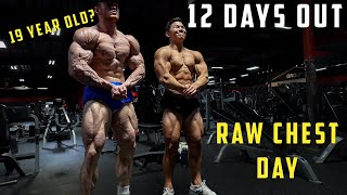 12 DAYS OUT  CHEST DAY W TRISTYN LEE [upl. by Etteniuqna]