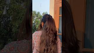 Half ponytail hack 💗hairstyle viralvideo hack shorts [upl. by Yesak]