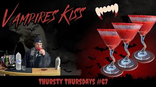 Vampire’s Kiss Cocktail Review 🧛‍♂️🍷  Spooky Halloween Sips  Thursty Thursdays 67 [upl. by Hankins]