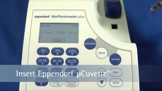 Eppendorf µCuvette used with BioPhotometer [upl. by Beuthel69]