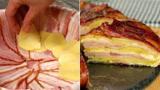 Un goûteux repas facile à faire – Pommes de terre en croûte de bacon au four  ǀ SavoureuxTV [upl. by Hastings366]