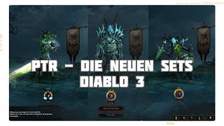 Diablo 3  PTR Die neuen Sets Barbar Zauberer amp WD [upl. by Irtemed]