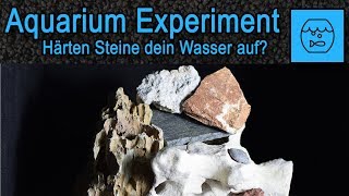 Steine im Aquarium und Aquascape  Härten sie dein Wasser auf Aquaristik Experiment Hardscape Test [upl. by Gascony]