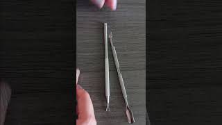 Cuticle Trimmer with Cuticle Pusher and CutterYINYIN Cuticle Remover Nippers Professional Review [upl. by Joletta986]