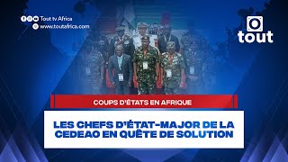 Coups d’états en Afrique  Les chefs d’étatmajor de la CEDEAO en quête de solution [upl. by Schlicher463]