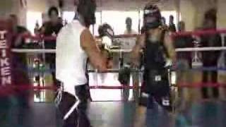 Randy Suico sparring with Edwin Valero [upl. by Hyde]