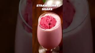 1Min Strawberry Shake Without Strawberries 😳Only 2 Ingredients Thick Creamy Milkshake Recipe shorts [upl. by Oile]