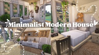 Minimalist Modern 2Floor House I Minecraft Build I Miniaturia amp Cocricot Mod I iTapixca Plays [upl. by Lothario]