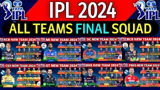 IPL 2024 All Team Squad  IPL 2024 All 10 Teams Players List  RCBCSKMIKKRSRHPBKSGTDCLSGRR [upl. by Lanford434]