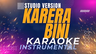 Karera  BINI Karaoke Studio Version [upl. by Alekram]