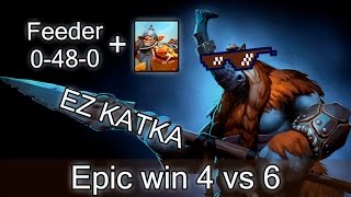 No carry 4 vs 6 win with Techies and 0480 feeder in team — 6000 MMR [upl. by Drucie72]