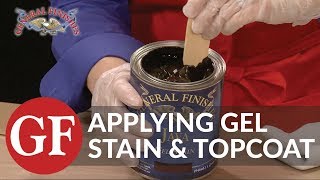 How to Apply Gel Stain and Gel Topcoat to Raw Wood [upl. by Osbourne]