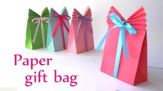 DIY crafts Paper GIFT BAG Easy  Innova Crafts [upl. by Cini]